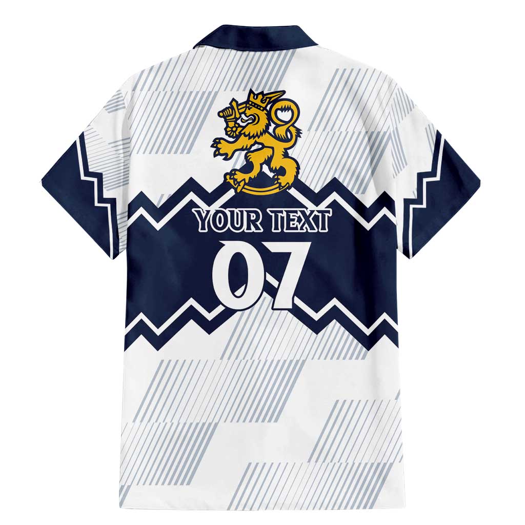 Suomi Ice Hockey Custom Family Matching Mermaid Dress and Hawaiian Shirt Scandinavian Mountains Inspired