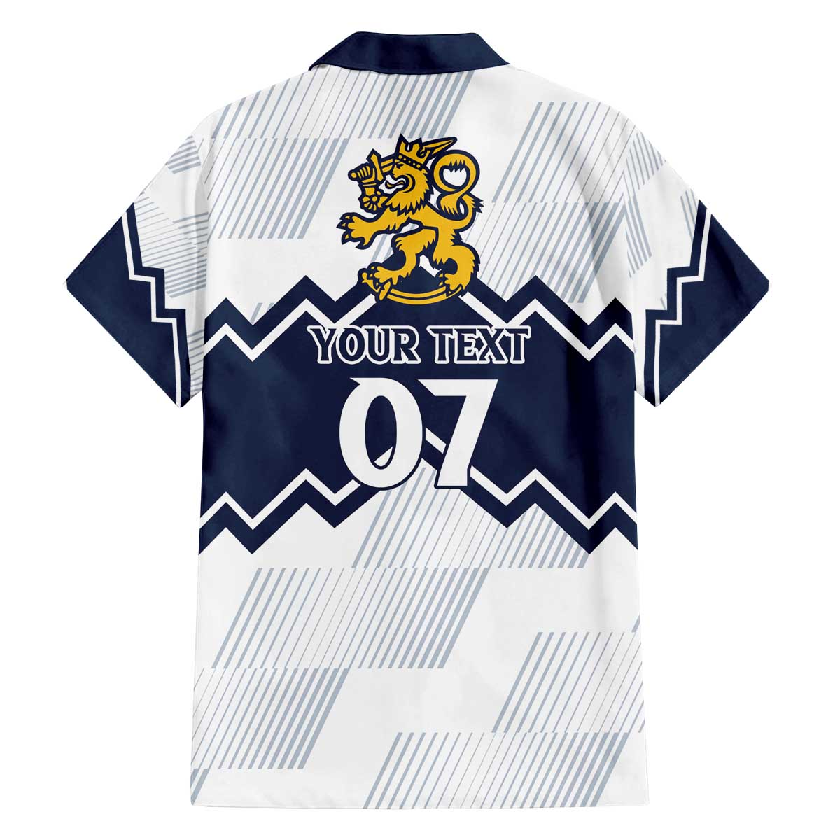 Suomi Ice Hockey Custom Family Matching Off The Shoulder Long Sleeve Dress and Hawaiian Shirt Scandinavian Mountains Inspired