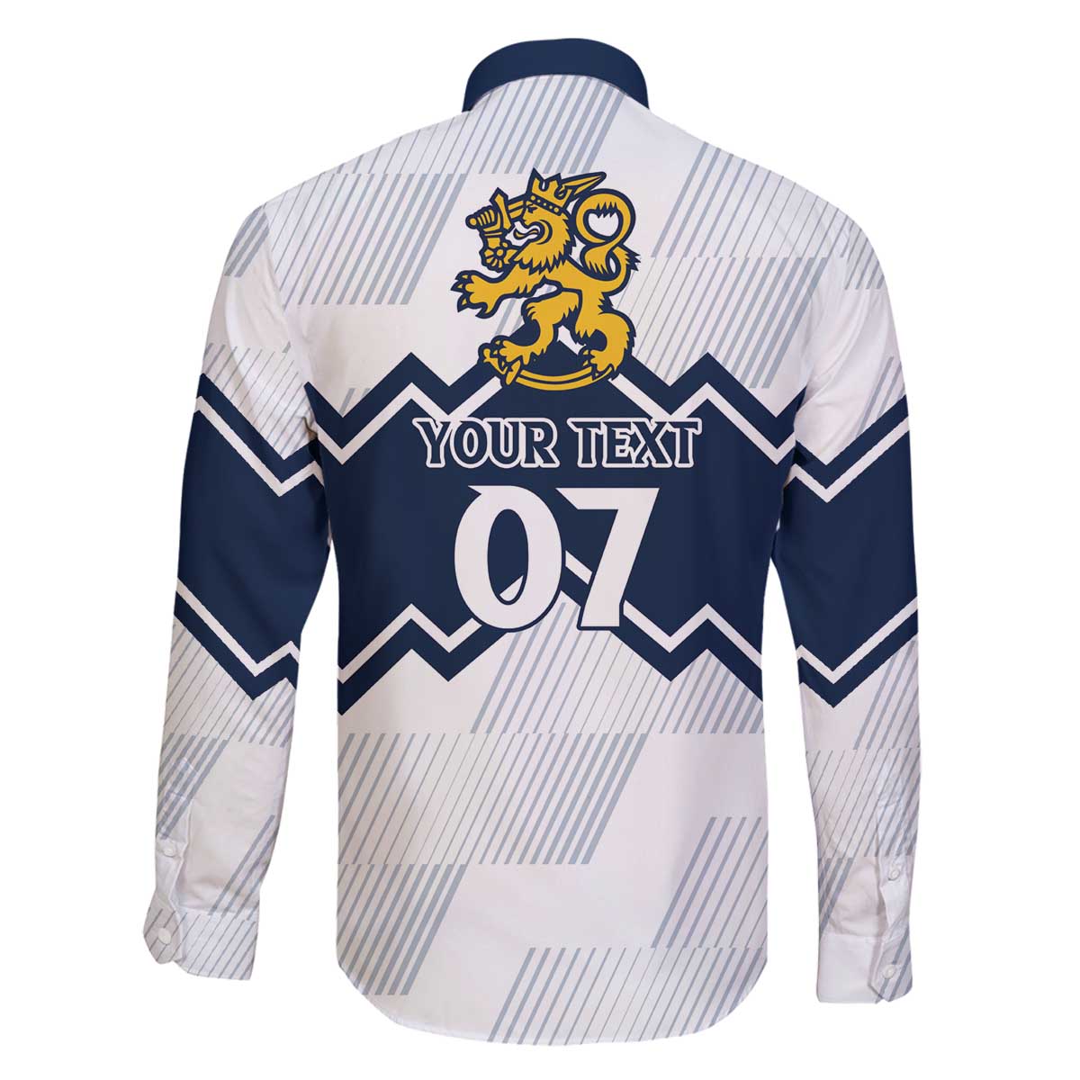 Suomi Ice Hockey Custom Family Matching Off The Shoulder Long Sleeve Dress and Hawaiian Shirt Scandinavian Mountains Inspired