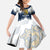 Suomi Ice Hockey Custom Family Matching Summer Maxi Dress and Hawaiian Shirt Scandinavian Mountains Inspired