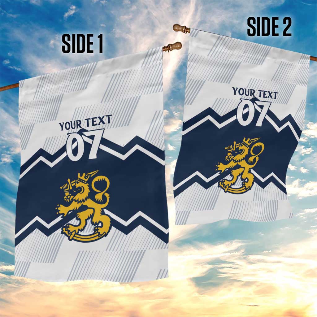 Suomi Ice Hockey Custom Garden Flag Scandinavian Mountains Inspired