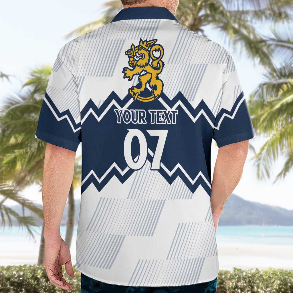 Suomi Ice Hockey Custom Hawaiian Shirt Scandinavian Mountains Inspired