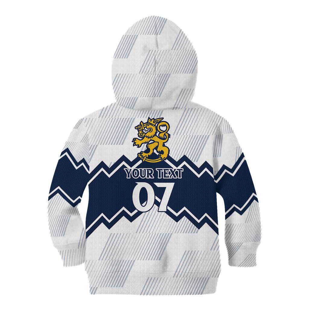 Suomi Ice Hockey Custom Kid Hoodie Scandinavian Mountains Inspired
