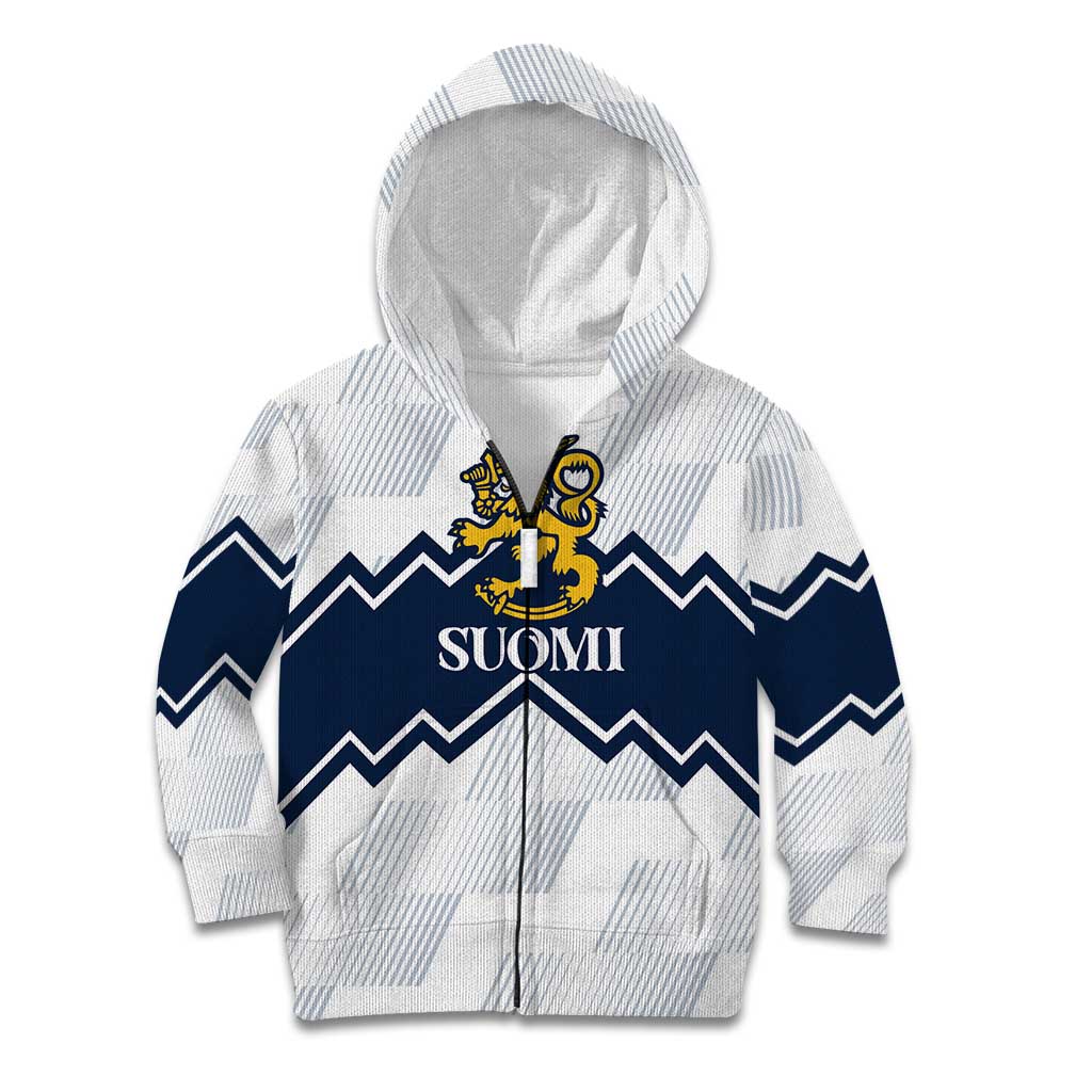 Suomi Ice Hockey Custom Kid Hoodie Scandinavian Mountains Inspired