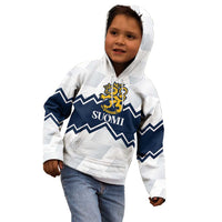 Suomi Ice Hockey Custom Kid Hoodie Scandinavian Mountains Inspired