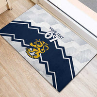 Suomi Ice Hockey Custom Rubber Doormat Scandinavian Mountains Inspired