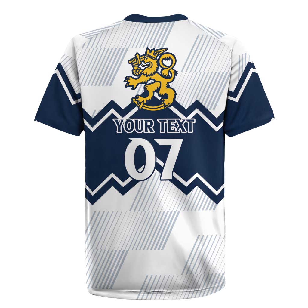 Suomi Ice Hockey Custom Rugby Jersey Scandinavian Mountains Inspired