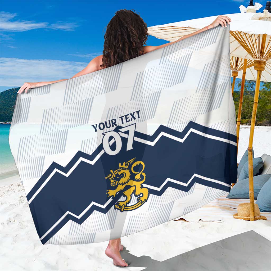 Suomi Ice Hockey Custom Sarong Scandinavian Mountains Inspired