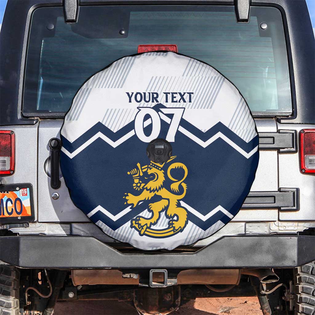 Suomi Ice Hockey Custom Spare Tire Cover Scandinavian Mountains Inspired