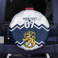 Suomi Ice Hockey Custom Spare Tire Cover Scandinavian Mountains Inspired