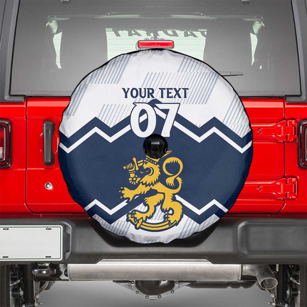 Suomi Ice Hockey Custom Spare Tire Cover Scandinavian Mountains Inspired