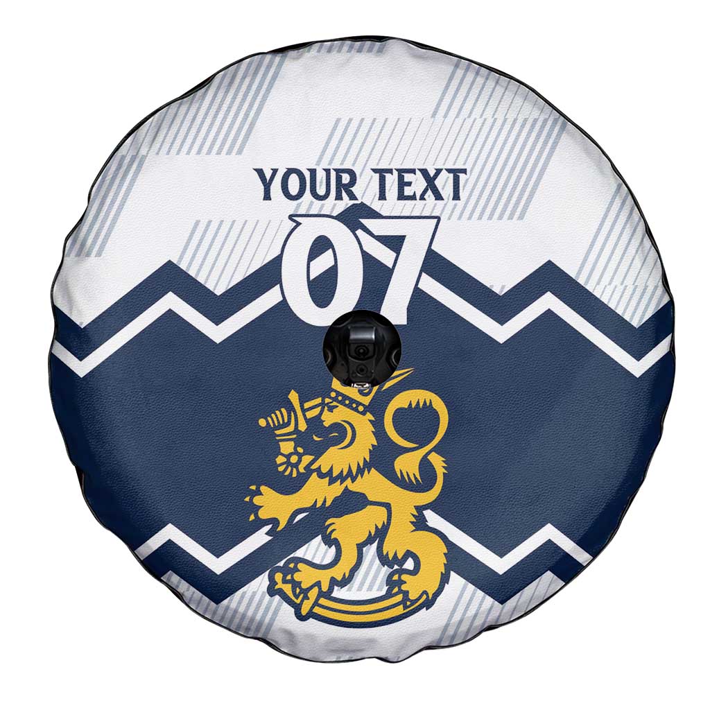 Suomi Ice Hockey Custom Spare Tire Cover Scandinavian Mountains Inspired