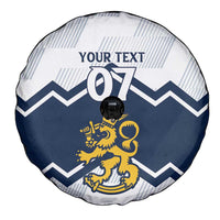Suomi Ice Hockey Custom Spare Tire Cover Scandinavian Mountains Inspired