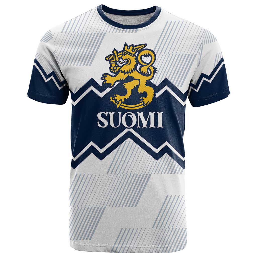 Suomi Ice Hockey Custom T Shirt Scandinavian Mountains Inspired