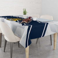 Suomi Ice Hockey Custom Tablecloth Scandinavian Mountains Inspired
