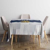 Suomi Ice Hockey Custom Tablecloth Scandinavian Mountains Inspired
