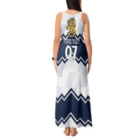 Suomi Ice Hockey Custom Tank Maxi Dress Scandinavian Mountains Inspired