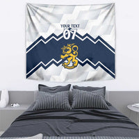 Suomi Ice Hockey Custom Tapestry Scandinavian Mountains Inspired