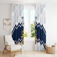 Suomi Ice Hockey Custom Window Curtain Scandinavian Mountains Inspired