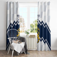 Suomi Ice Hockey Custom Window Curtain Scandinavian Mountains Inspired
