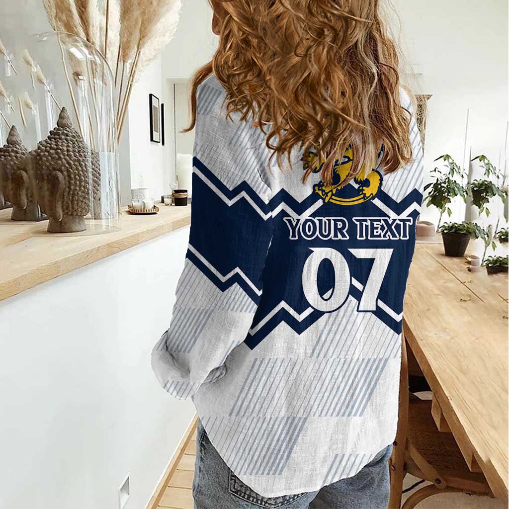 Suomi Ice Hockey Custom Women Casual Shirt Scandinavian Mountains Inspired