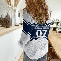 Suomi Ice Hockey Custom Women Casual Shirt Scandinavian Mountains Inspired