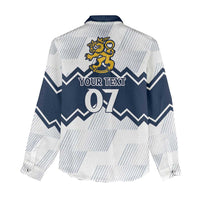 Suomi Ice Hockey Custom Women Casual Shirt Scandinavian Mountains Inspired