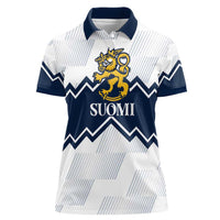 Suomi Ice Hockey Custom Women Polo Shirt Scandinavian Mountains Inspired