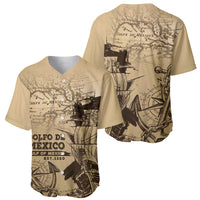 Gulf Of Mexico Vintage Map Est.1550 Baseball Jersey