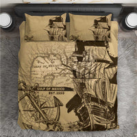 Gulf Of Mexico Vintage Map Est.1550 Bedding Set