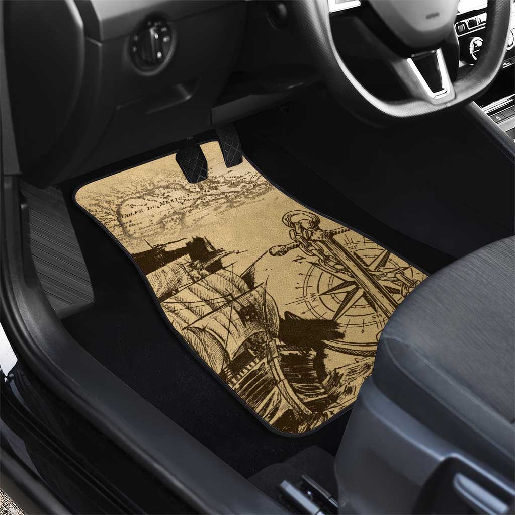 Gulf Of Mexico Vintage Map Est.1550 Car Mats