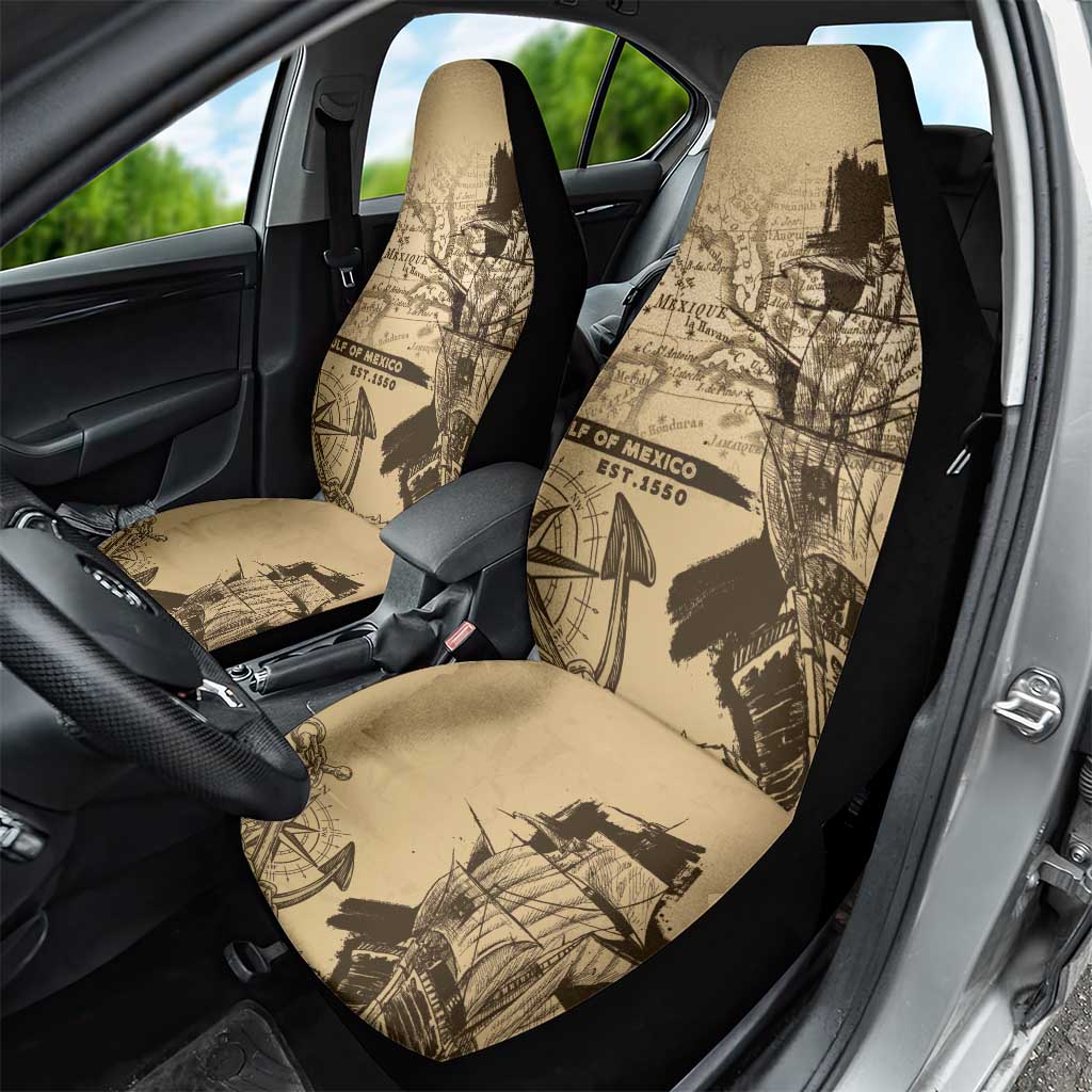 Gulf Of Mexico Vintage Map Est.1550 Car Seat Cover
