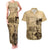 Gulf Of Mexico Vintage Map Est.1550 Couples Matching Tank Maxi Dress and Hawaiian Shirt