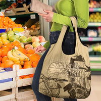 Gulf Of Mexico Vintage Map Est.1550 Grocery Bag