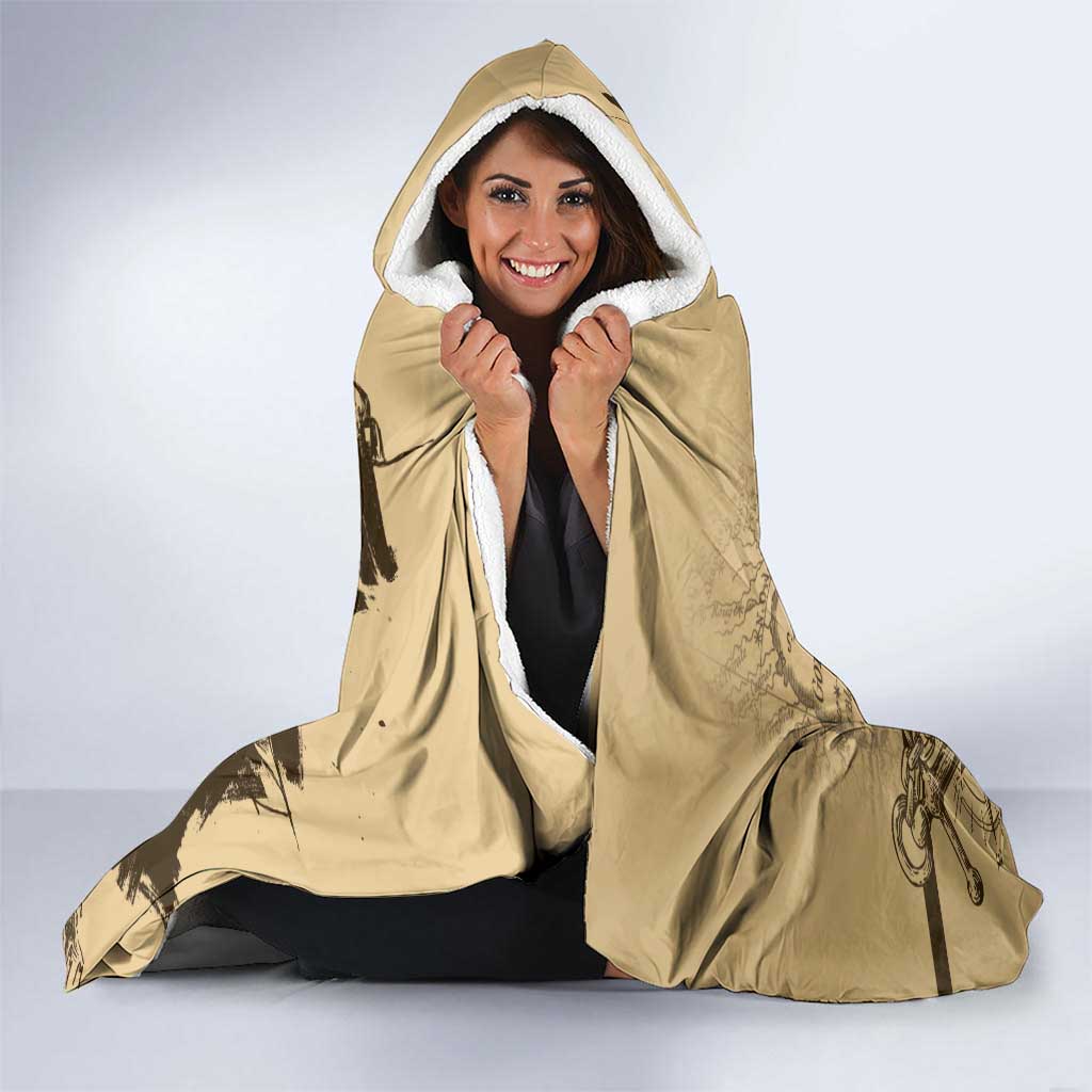 Gulf Of Mexico Vintage Map Est.1550 Hooded Blanket