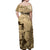 Gulf Of Mexico Vintage Map Est.1550 Off Shoulder Maxi Dress