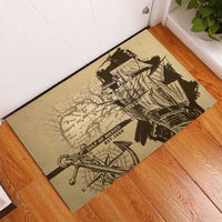 Gulf Of Mexico Vintage Map Est.1550 Rubber Doormat