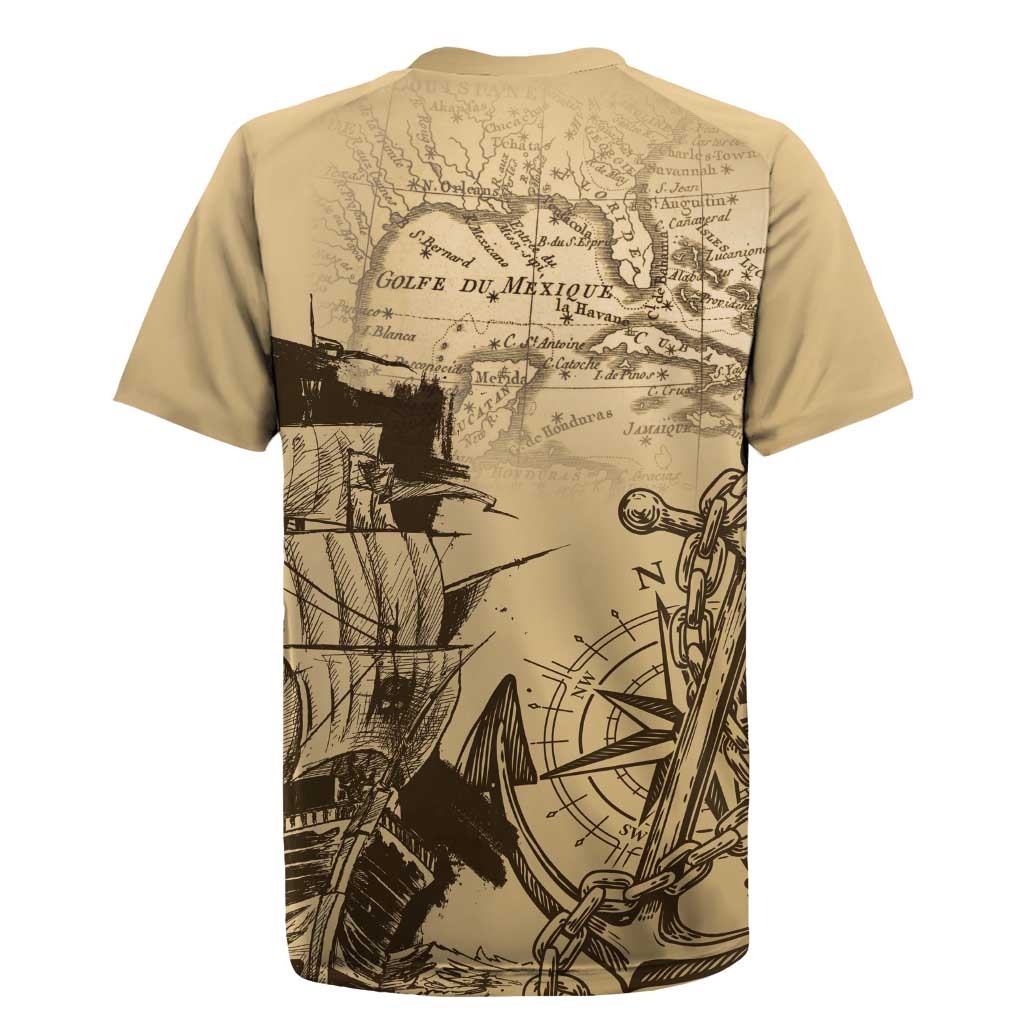 Gulf Of Mexico Vintage Map Est.1550 Rugby Jersey
