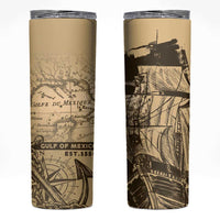 Gulf Of Mexico Vintage Map Est.1550 Skinny Tumbler
