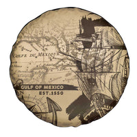 Gulf Of Mexico Vintage Map Est.1550 Spare Tire Cover