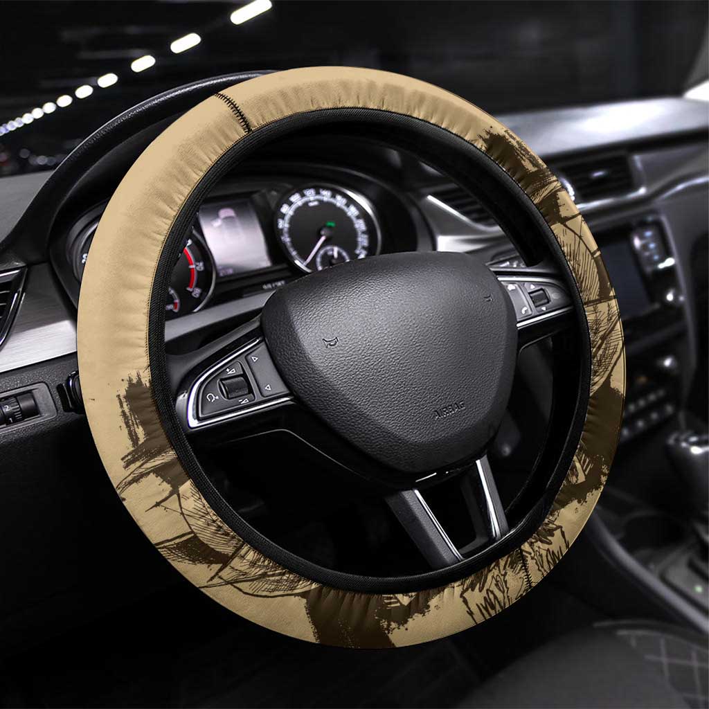 Gulf Of Mexico Vintage Map Est.1550 Steering Wheel Cover