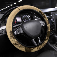 Gulf Of Mexico Vintage Map Est.1550 Steering Wheel Cover