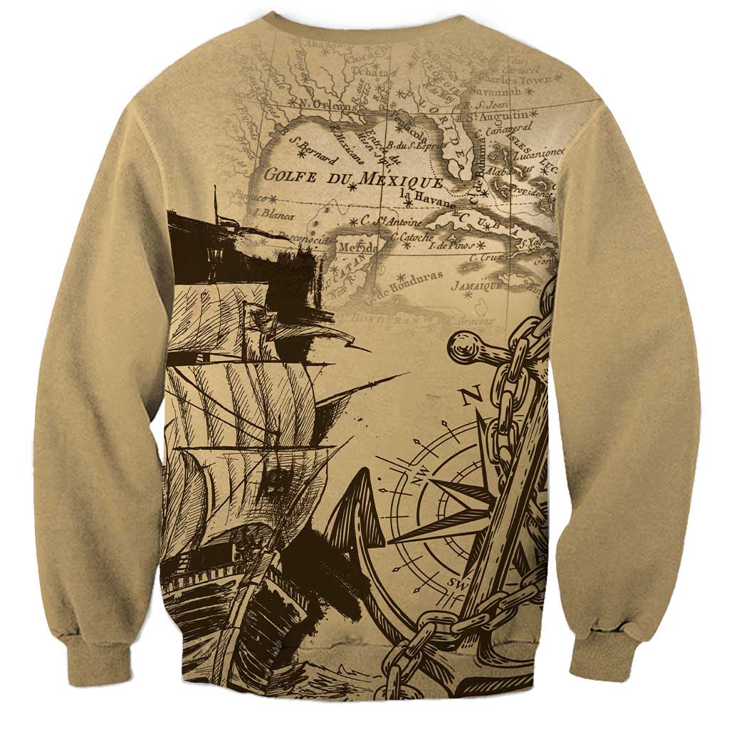 Gulf Of Mexico Vintage Map Est.1550 Sweatshirt