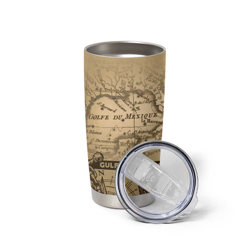 Gulf Of Mexico Vintage Map Est.1550 Tumbler Cup