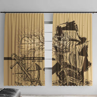 Gulf Of Mexico Vintage Map Est.1550 Window Curtain