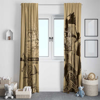 Gulf Of Mexico Vintage Map Est.1550 Window Curtain