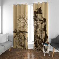 Gulf Of Mexico Vintage Map Est.1550 Window Curtain