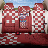 Croatia Football 2025 Custom Back Car Seat Cover Red Hrvatska Kockasti - Pula Arena