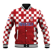 Croatia Football 2025 Custom Baseball Jacket Red Hrvatska Kockasti - Pula Arena