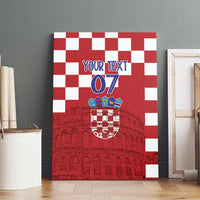 Croatia Football 2025 Custom Canvas Wall Art Red Hrvatska Kockasti - Pula Arena